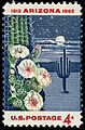 Arizona statehood 1962 U.S. stamp.1