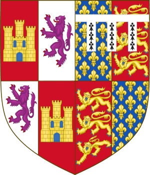 Arms of John of Gaunt, King of Castile