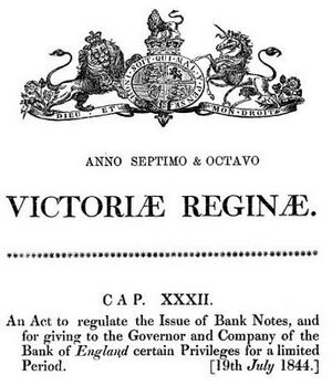 Bank act 1844