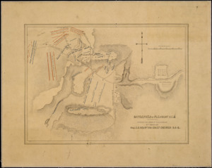 Battlefield of Pleasant Hill. Surveyed and Drawn by Lt. S. E. McGregory By Order of Maj. D. C. Houston, Chief... - NARA - 305634