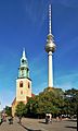 Berlin Marienkirche Funkturm