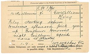 Binalong station telegram - Feb 1901