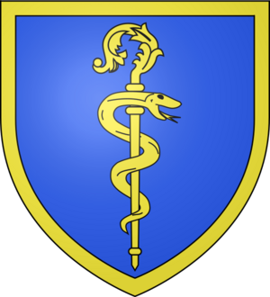 Blason ville fr Saint-Léonard-des-Bois (Sarthe)