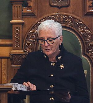 Brenda Murphy throne speech (cropped)