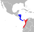 Cebus capucinus and imitator Range Map