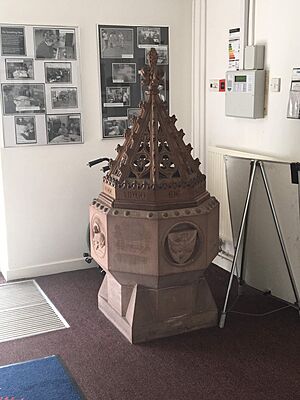 Church font belonging to St James, the Great