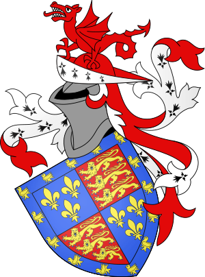 Coat of arms of Jasper Tudor