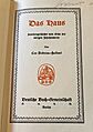 Das Haus cover 1927+ - 1