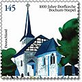 Dorfkirche Bochum-Stiepel Briefmarke 2008