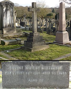 Ernest Alexander grave Putney Vale 2015