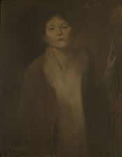 Femme regardant - Eugène Carrière
