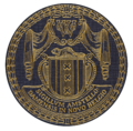 First Seal of New Amsterdam (Sigillum Amstello Damensis in Novo Belgio) 1654