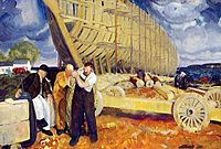 George Bellows Builders of Ships