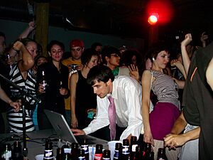 Girl Talk and dancing girls
