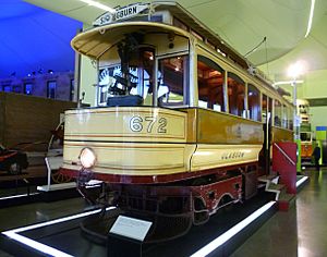 Glasgow tram in the Riverside Museum