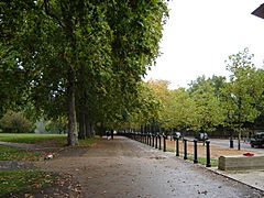 Green Park, London, England and Constitution Hill