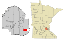 Location of Richfieldwithin Hennepin County, Minnesota