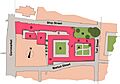 Jesus College, Oxford - plan
