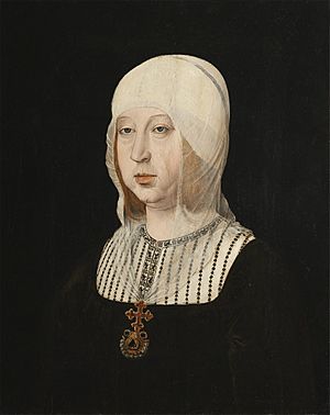 Juan de Flandes - Isabel la Católica (Palacio Real, Madrid, 1500-04. Óleo sobre tabla, 63 x 55 cm)