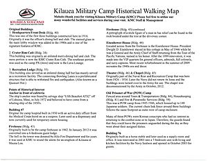 Kilauea Military Camp - Back Page