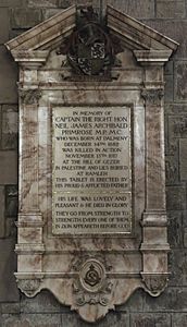 Memorial to Neil James Archibald Primrose