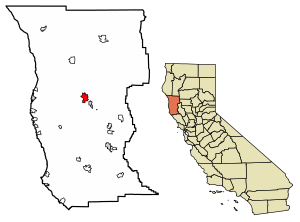 Location of Brooktrails in Mendocino County, California
