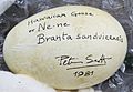 Nene Egg signed by Sir Peter Scott