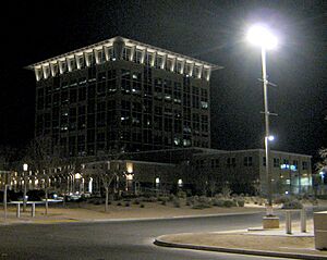 North Las Vegas city hall at night, February 2013