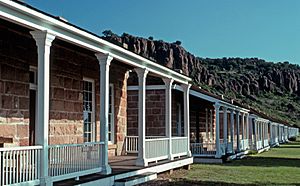Officers Row at Fort Davis