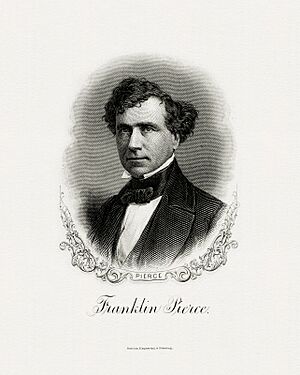 PIERCE, Franklin-President (BEP engraved portrait)