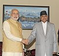 PM Modi meets the President of Nepal Ram Baran Yadav