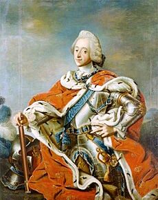 Portrait King Frederik V by Pilo