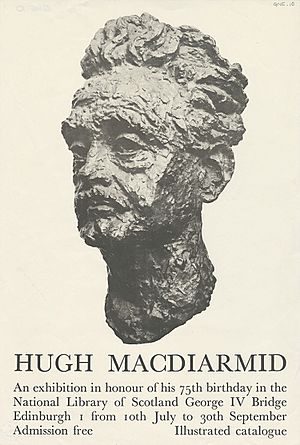 Poster of Hugh MacDiarmid exhibition