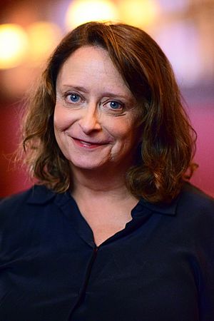 Dratch smiling