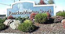 Rancho Murieta, south entrance sign