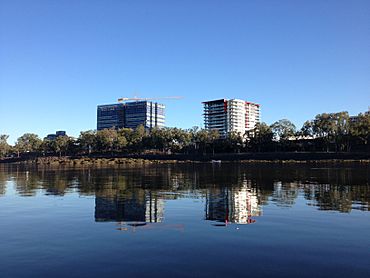 Rockhampton City, High rises from Fitzroy River 2014.jpg