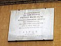 Roma - Lapide a Pietro Mascagni