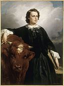 Rosa Bonheur with Bull , by E L Dubufe.jpg