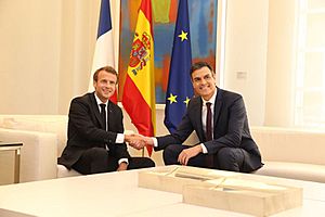 Sánchez y Macron se reúnen en La Moncloa La Moncloa, Madrid, jueves 26 de julio de 2018 (03)