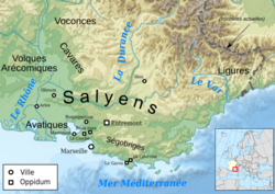 Salyens villes map-fr