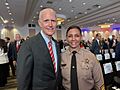 Senator Rick Scott with Sheriff Rosie Cordero-Stutz, January 2025