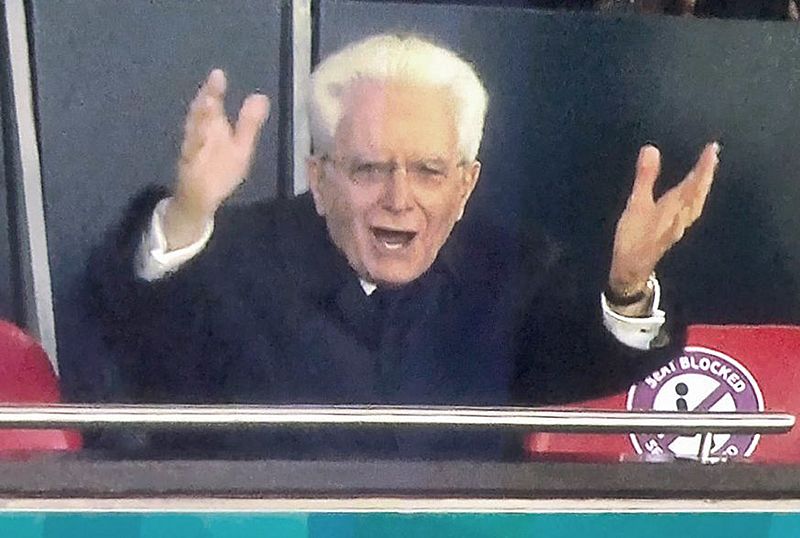 Sergio Mattarella Wembley 2021