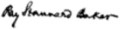Signature of Ray Stannard Baker