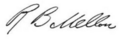Signature of Richard Beatty Mellon