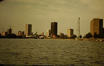Skyline of Rochester NY in 1987