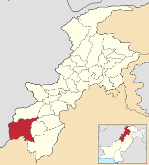 Map of South Waziristan District