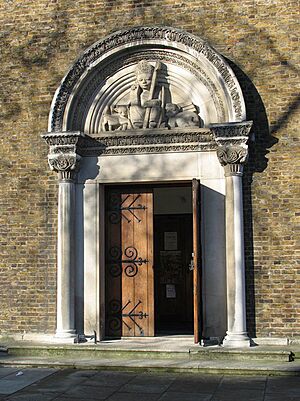 St Anselm, Kennington Cross, London SE11 - Doorway - geograph.org.uk - 1763367