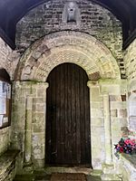St Mary and St Benedict Buckland Brewer Norman doorway