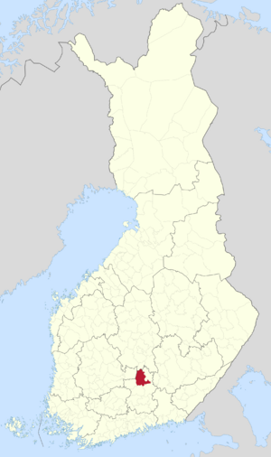 Location of Sysmä in Finland