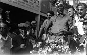 Tazio Nuvolari at the 1932 French Grand Prix